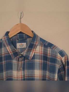 Marine Layer Flannel Button Down M